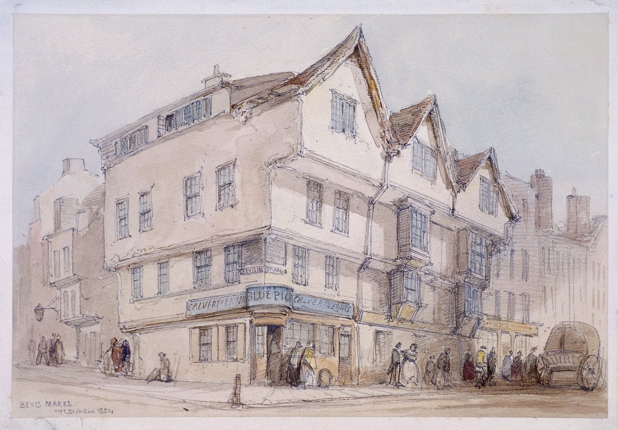 Bevis Marks, Londra, 1854 da Thomas Colman Dibdin
