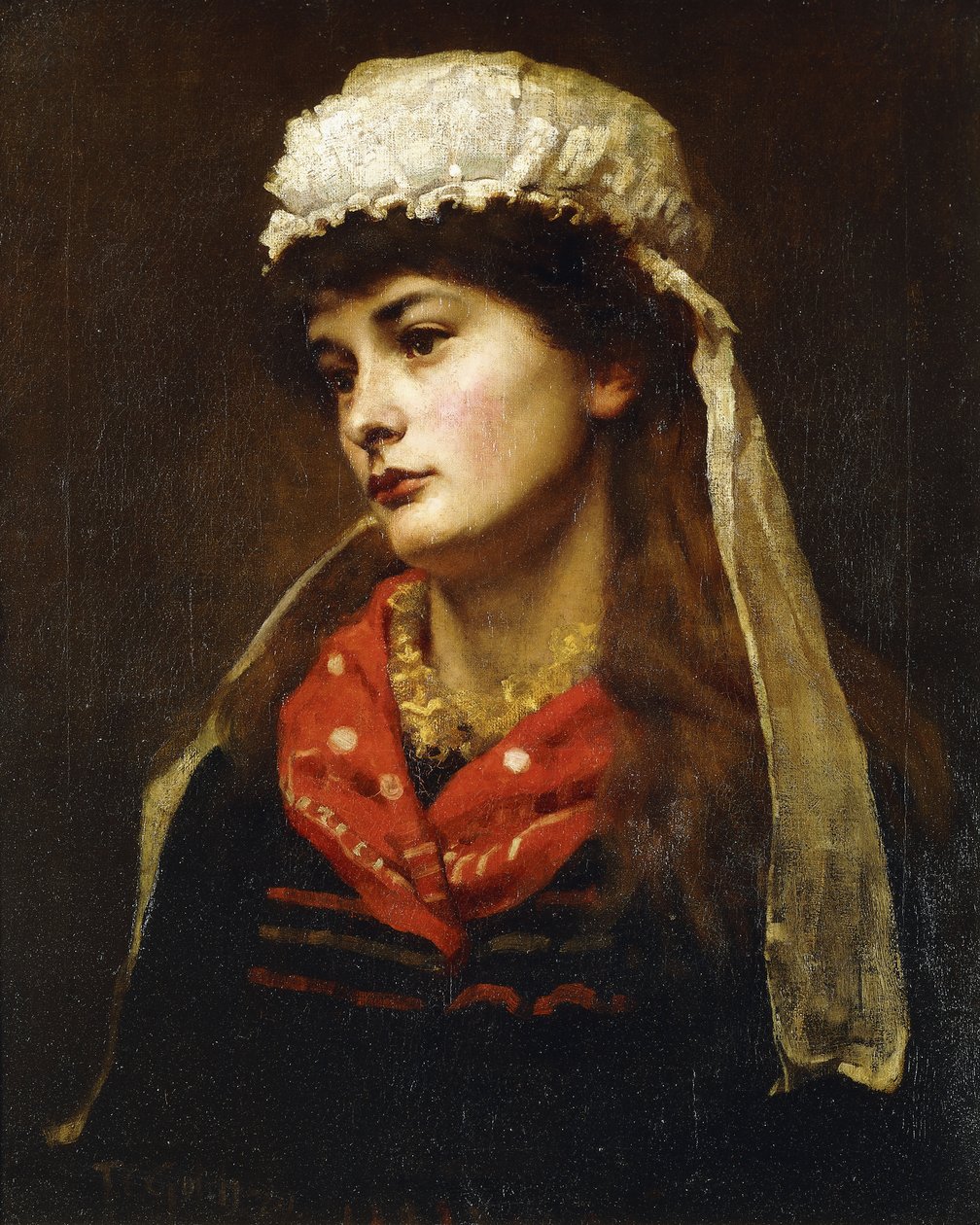 Una ragazza di Newlyn, 1889 da Thomas Cooper Gotch