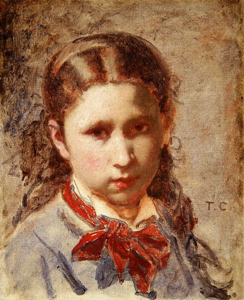 Testa di una ragazza da Thomas Couture