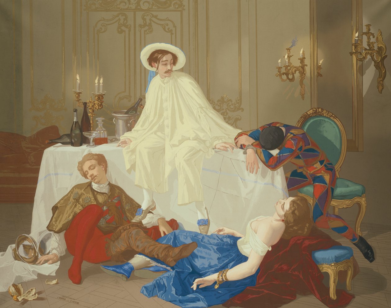 La cena dopo il ballo in maschera da Thomas Couture