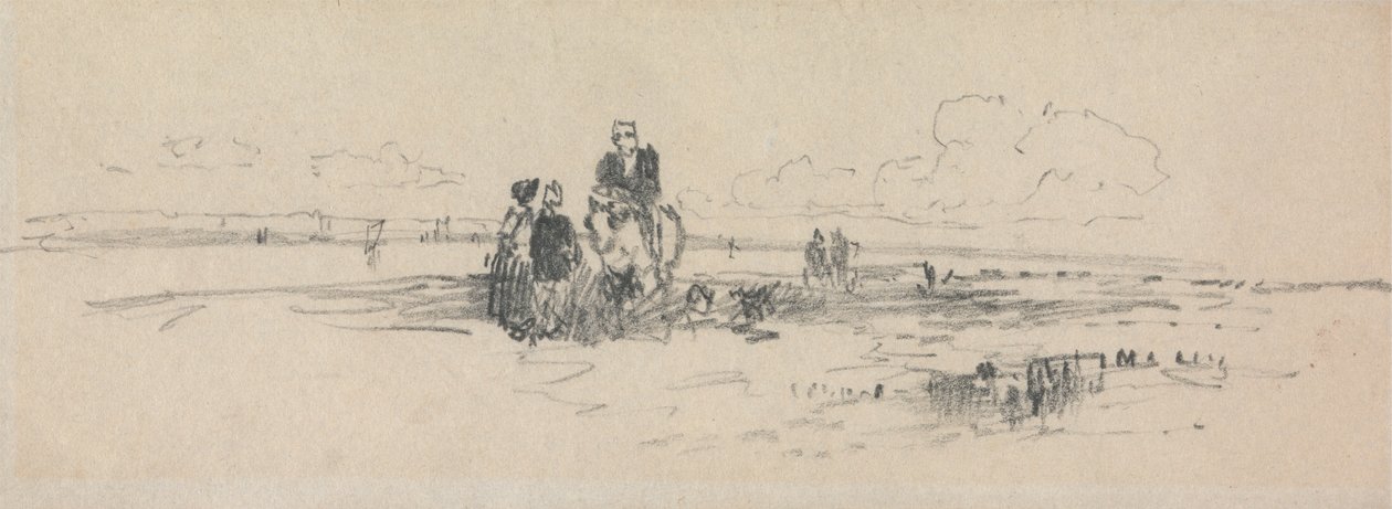Figure sulla riva da Thomas Creswick