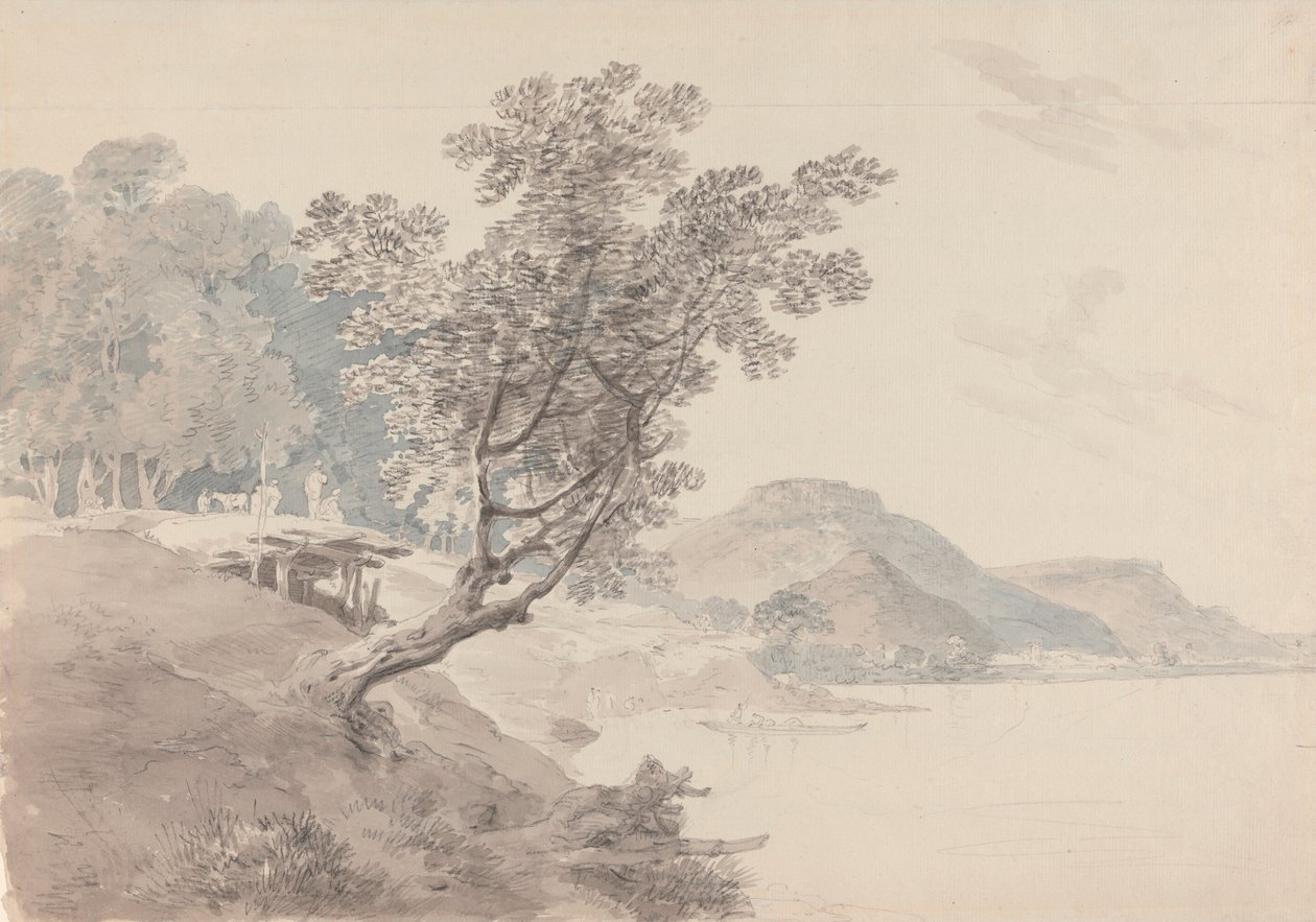 Akbarpur Gaut, vicino a Rhotas, India da Thomas Daniell