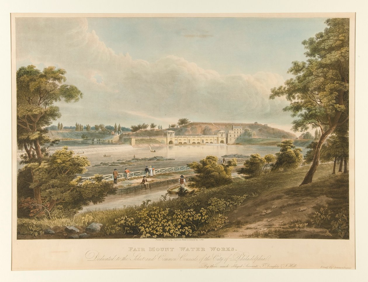 Fair Mount Water Works (Filadelfia) da Thomas Doughty