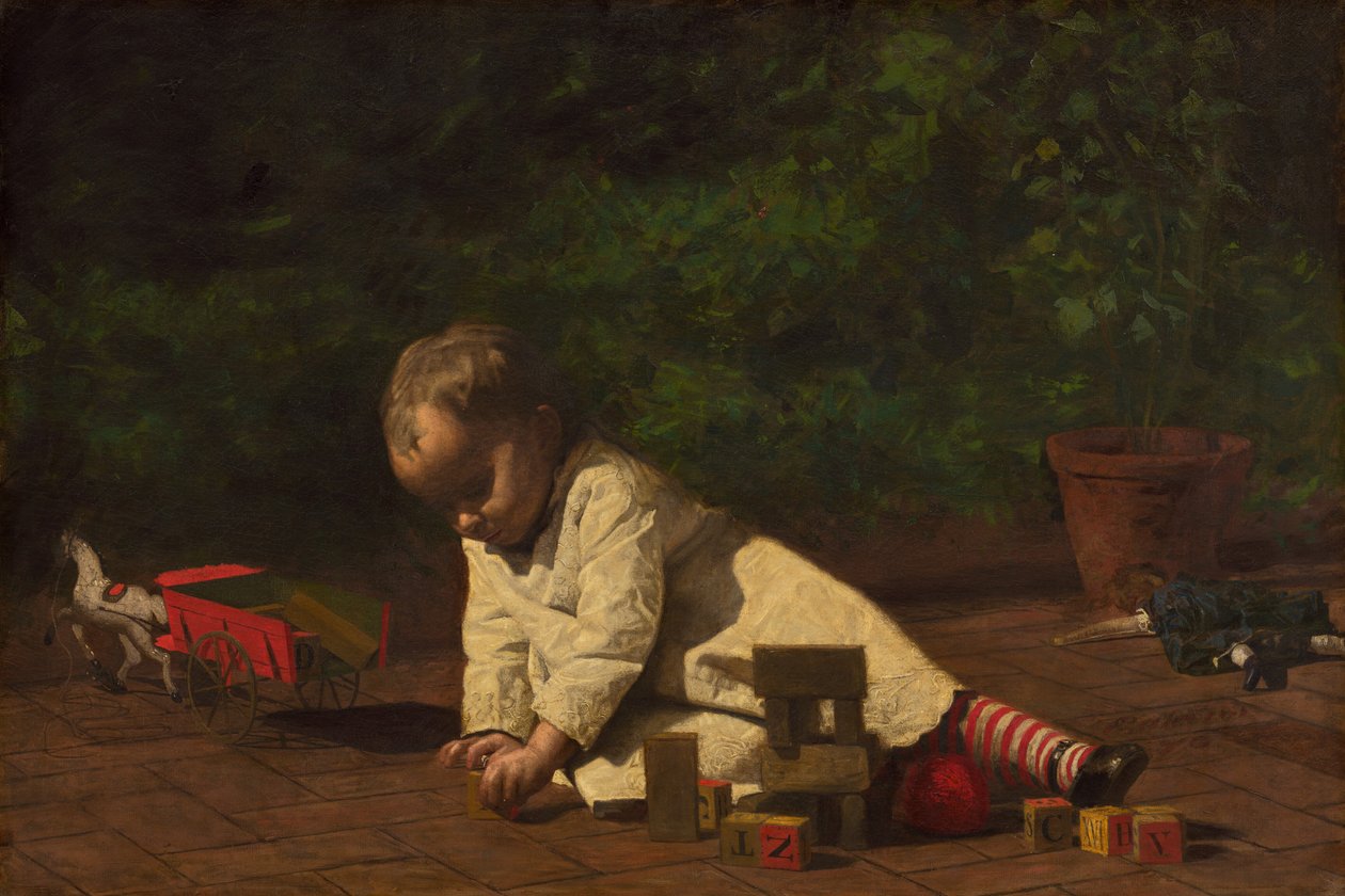 Bambino che gioca da Thomas Eakins