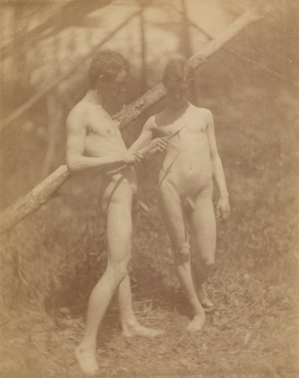 [Due nudi maschili] da Thomas Eakins