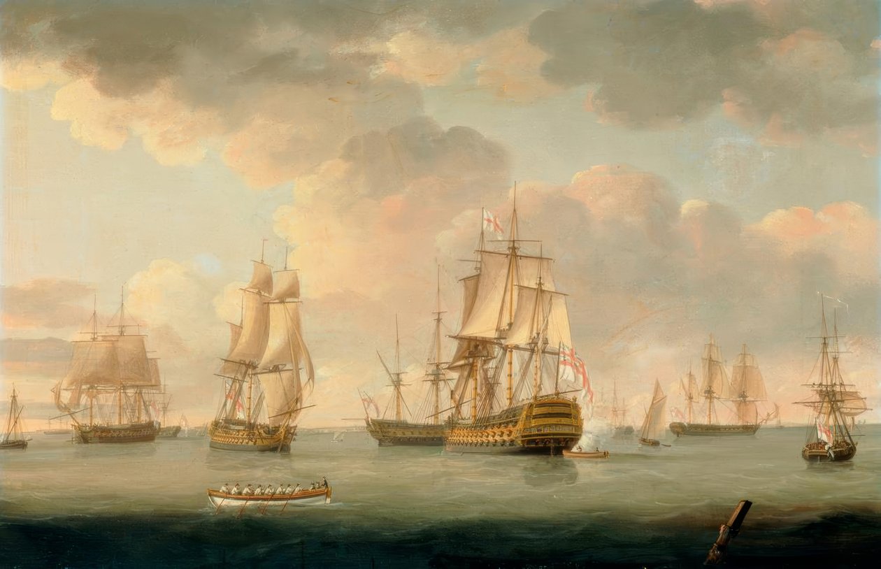 Navi da guerra britanniche a Spithead da Thomas Elliott