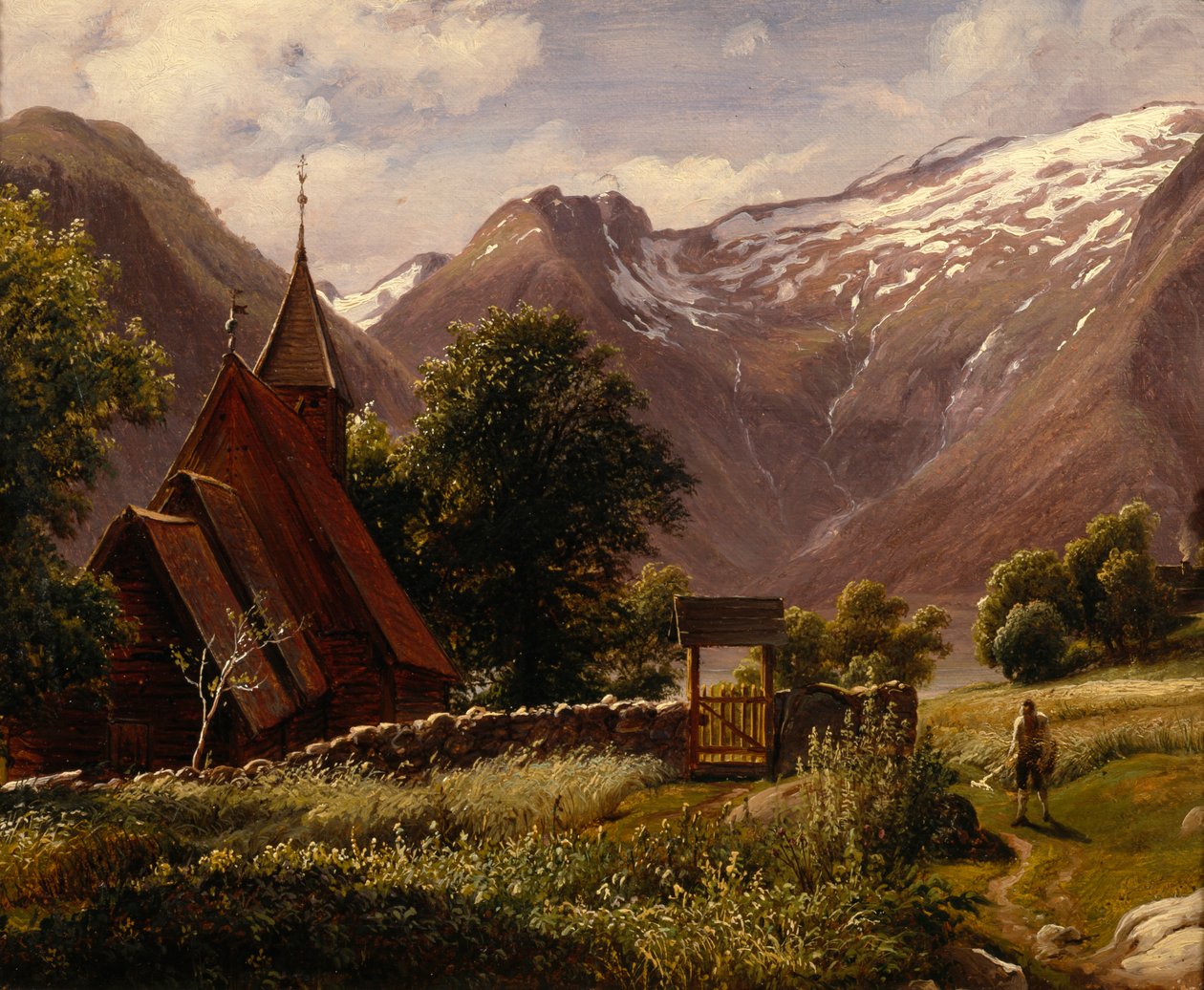 Chiesa di Tjugum, Balestrand da Thomas Fearnley