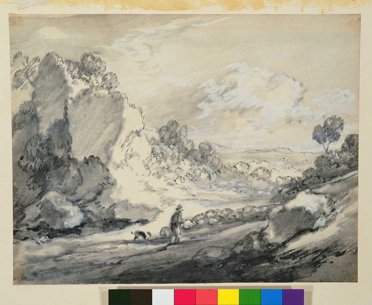 Un pastore e il suo gregge da Thomas Gainsborough