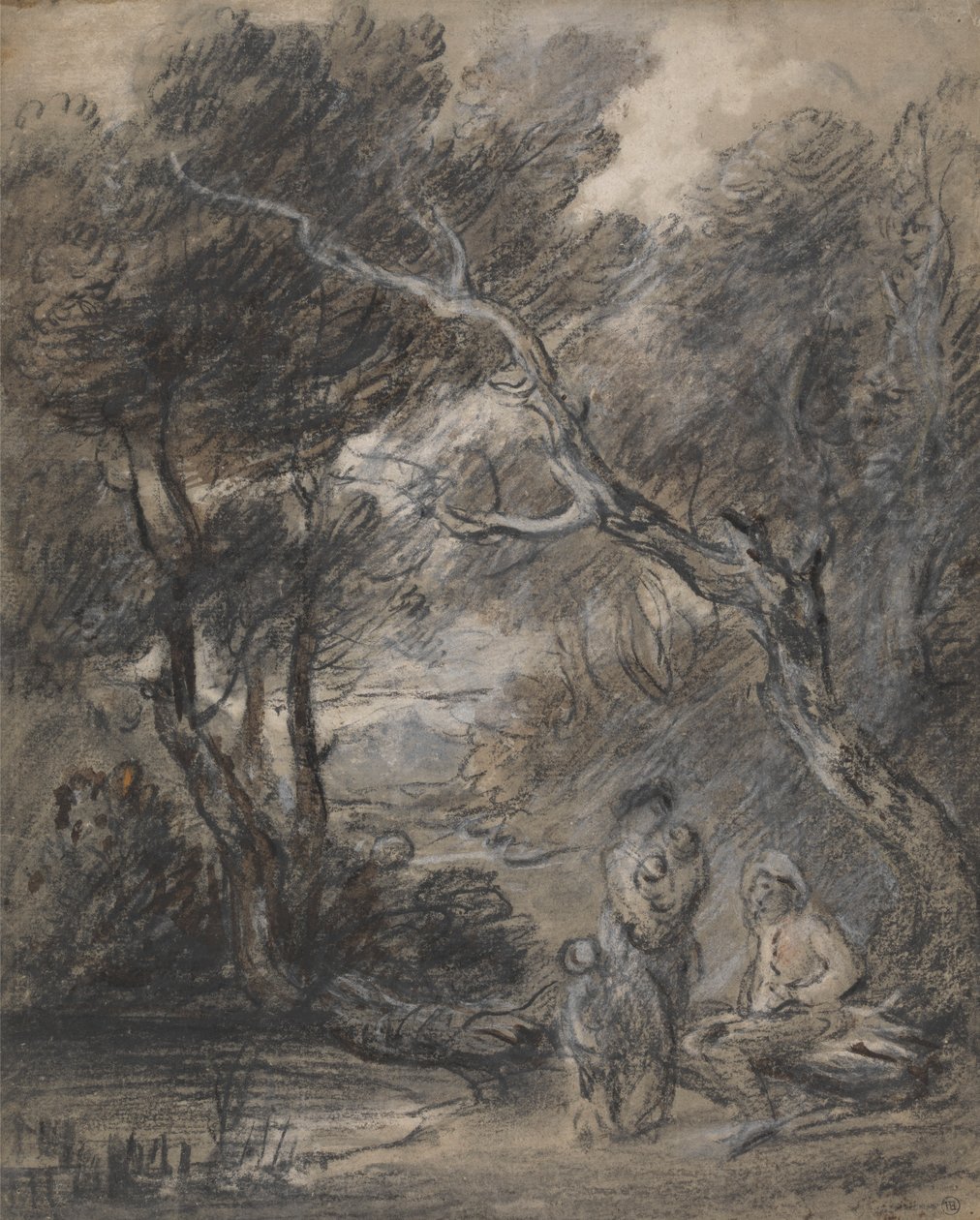 Paesaggio boscoso con figure da Thomas Gainsborough