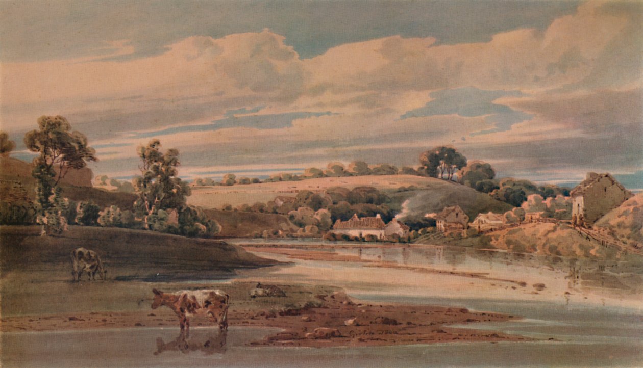 Beddgelert, 1800, 1935 da Thomas Girtin