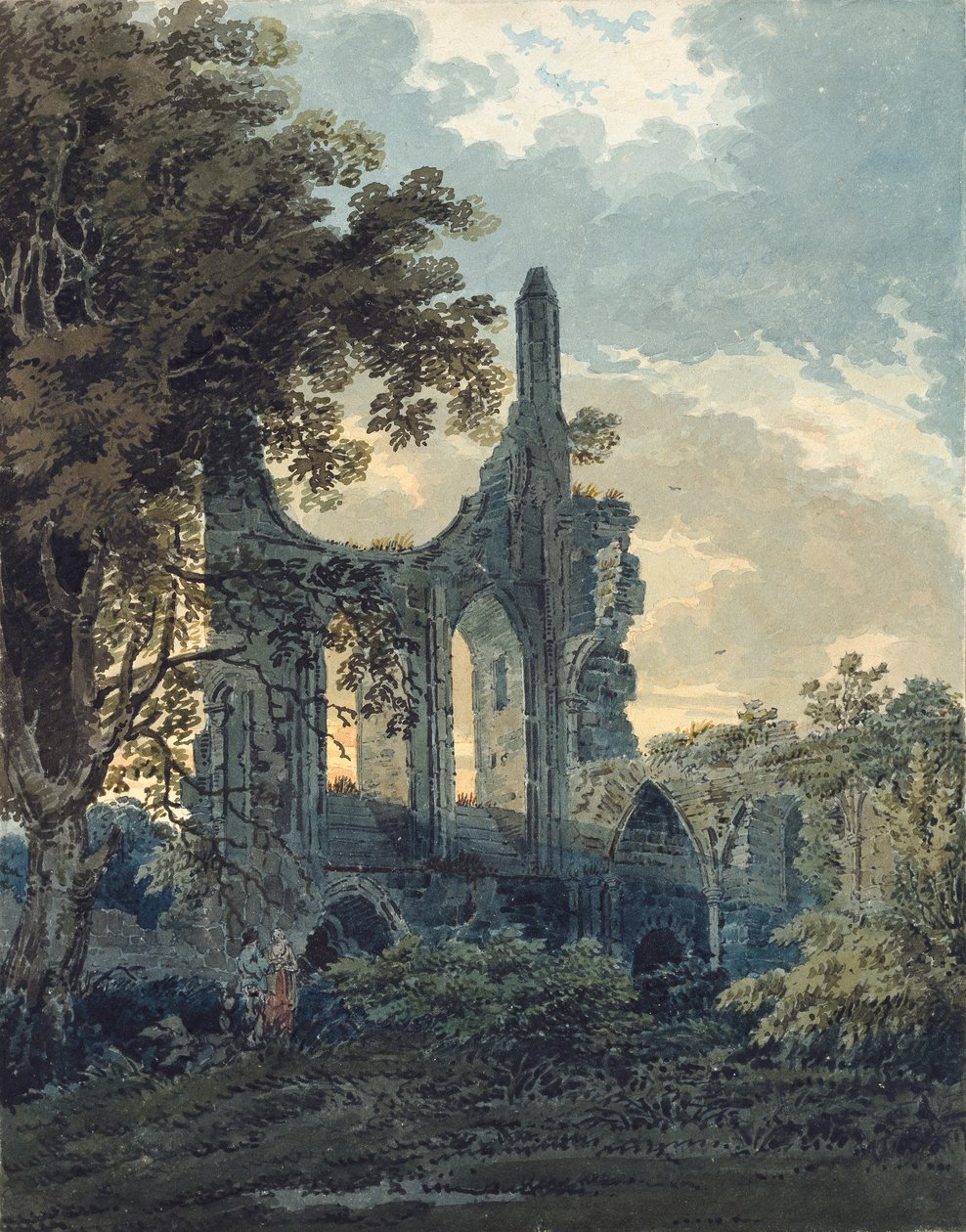 Abbazia di Byland, Yorkshire da Thomas Girtin