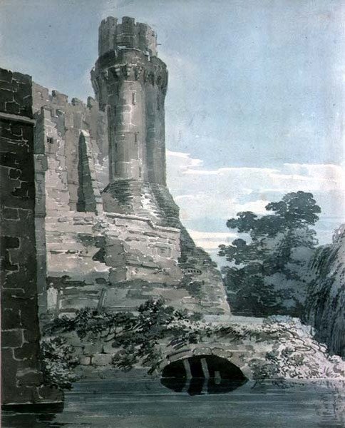 Torre di Cesare, Castello di Warwick da Thomas Girtin