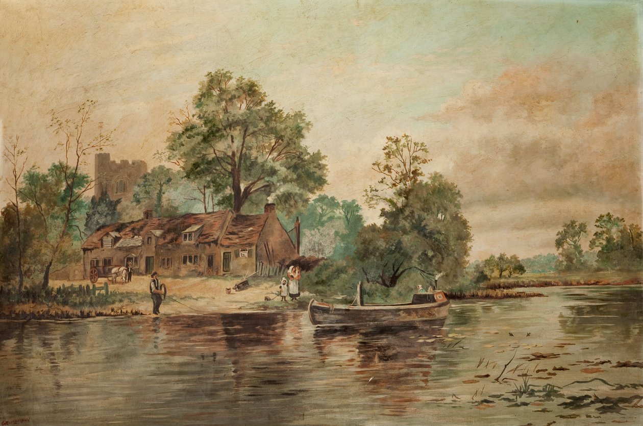 Scena fluviale da Thomas Grimshaw
