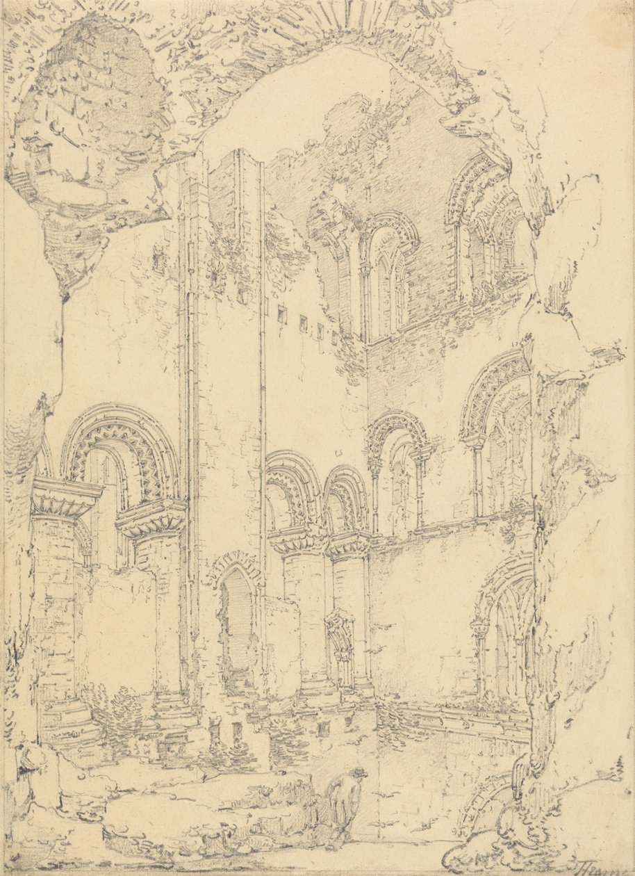 Torre di Gundulf, Cattedrale di Rochester, Kent da Thomas Hearne