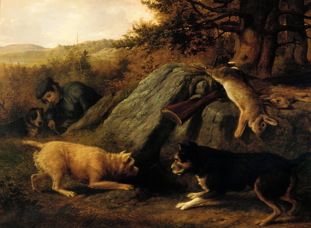 I cacciatori di conigli, 1850 da Thomas Hewes Hinckley