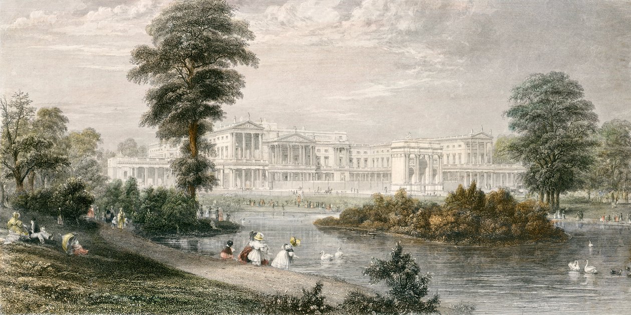 Buckingham Palace, Westminster, Londra, 1835 da Thomas Higham