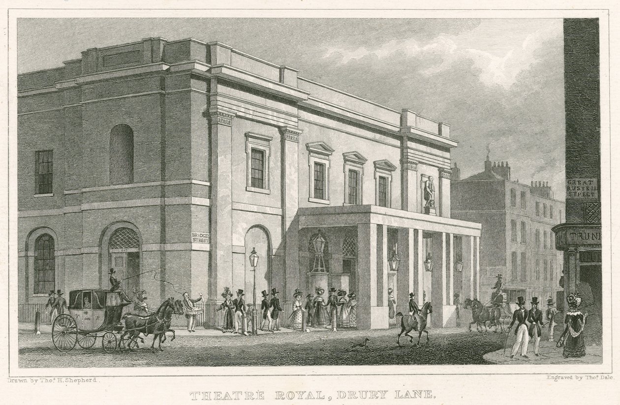 Teatro Drury Lane, Londra da Thomas Hosmer Shepherd