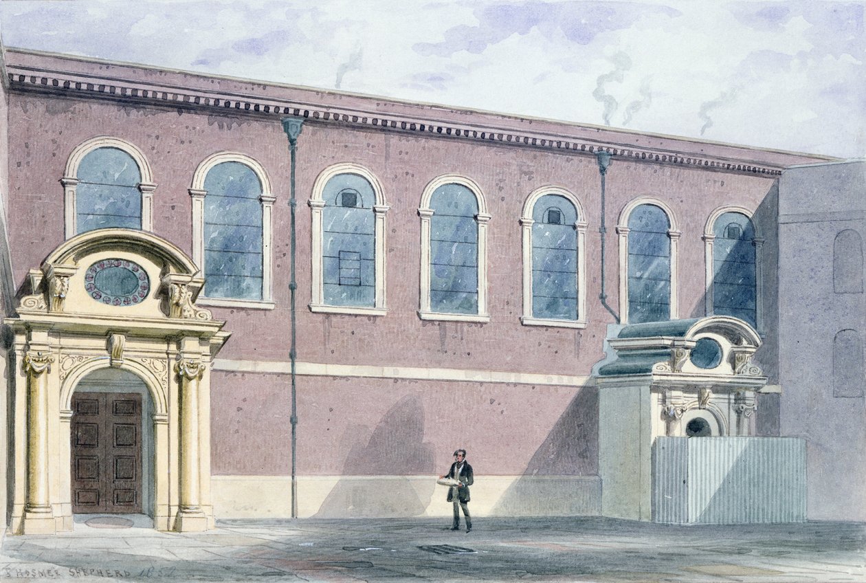 Haberdashers Hall, 1852 da Thomas Hosmer Shepherd