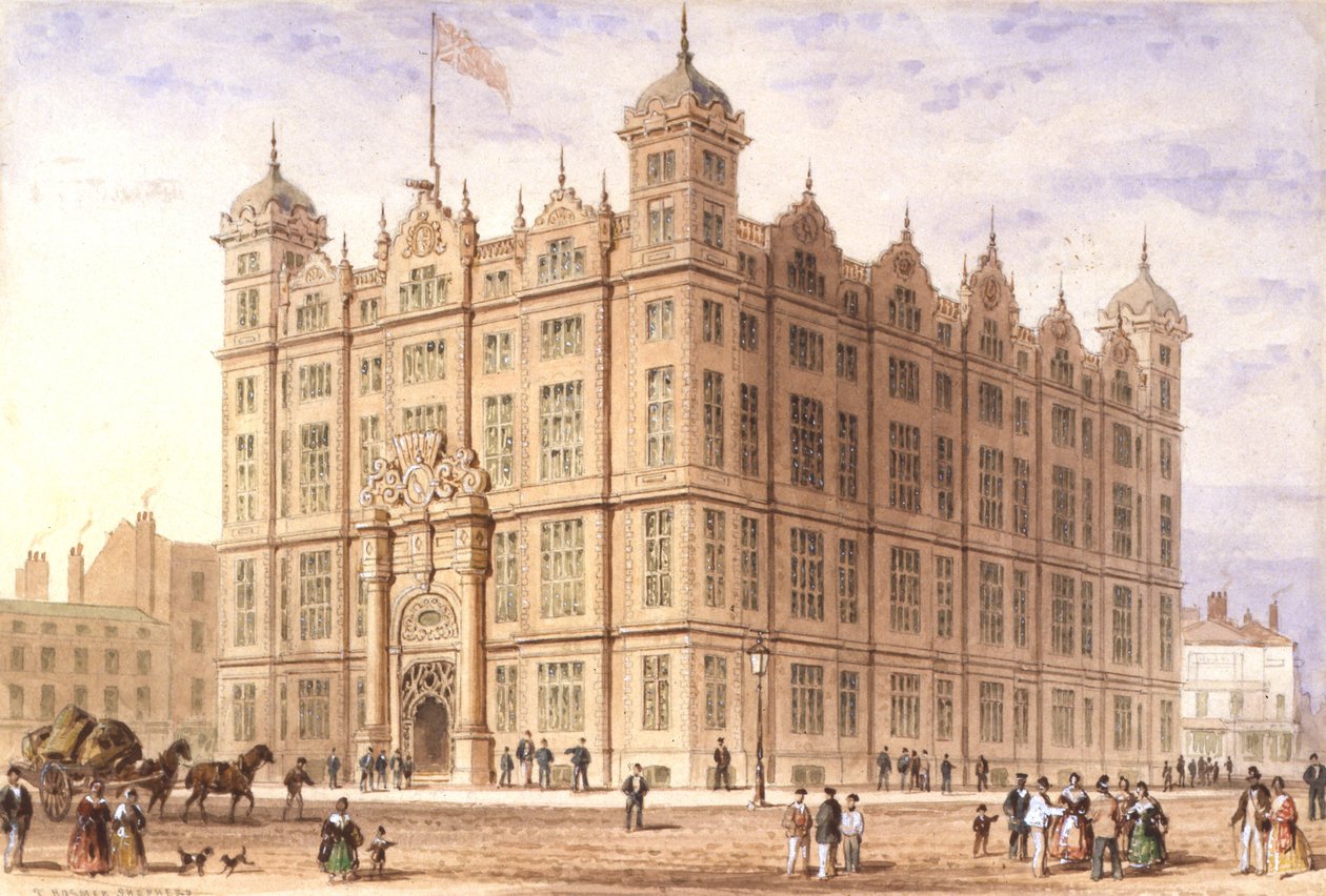 Casa dei marinai di Liverpool, 1850 da Thomas Hosmer Shepherd