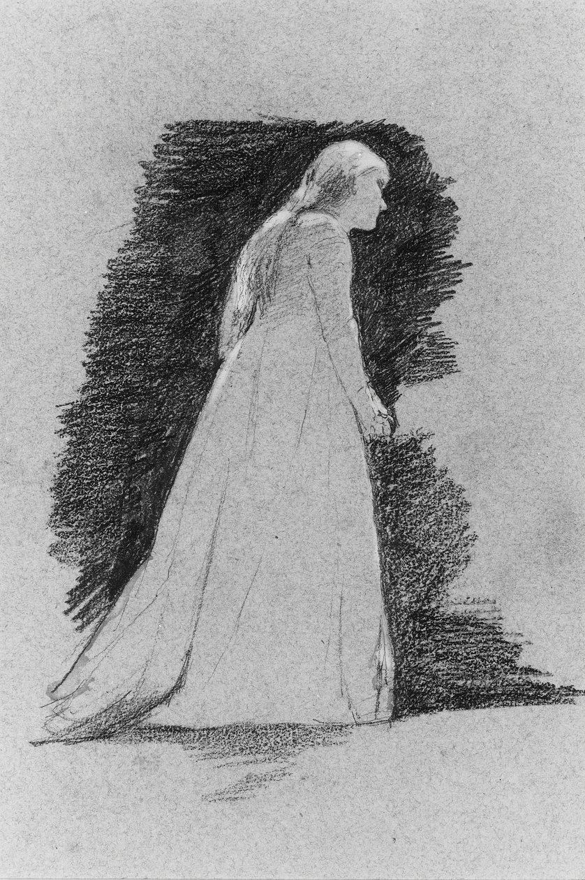 Donna in piedi da Thomas Hovenden