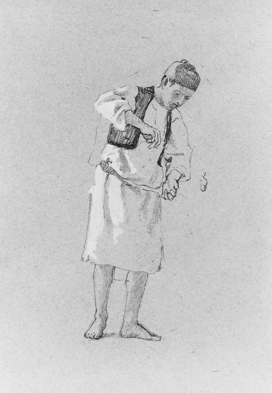 Studio di un uomo da Thomas Hovenden