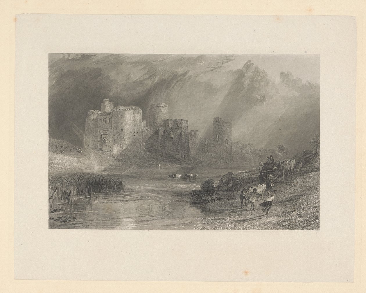 Castello di Kidwelly, Galles del Sud da Thomas Jeavons