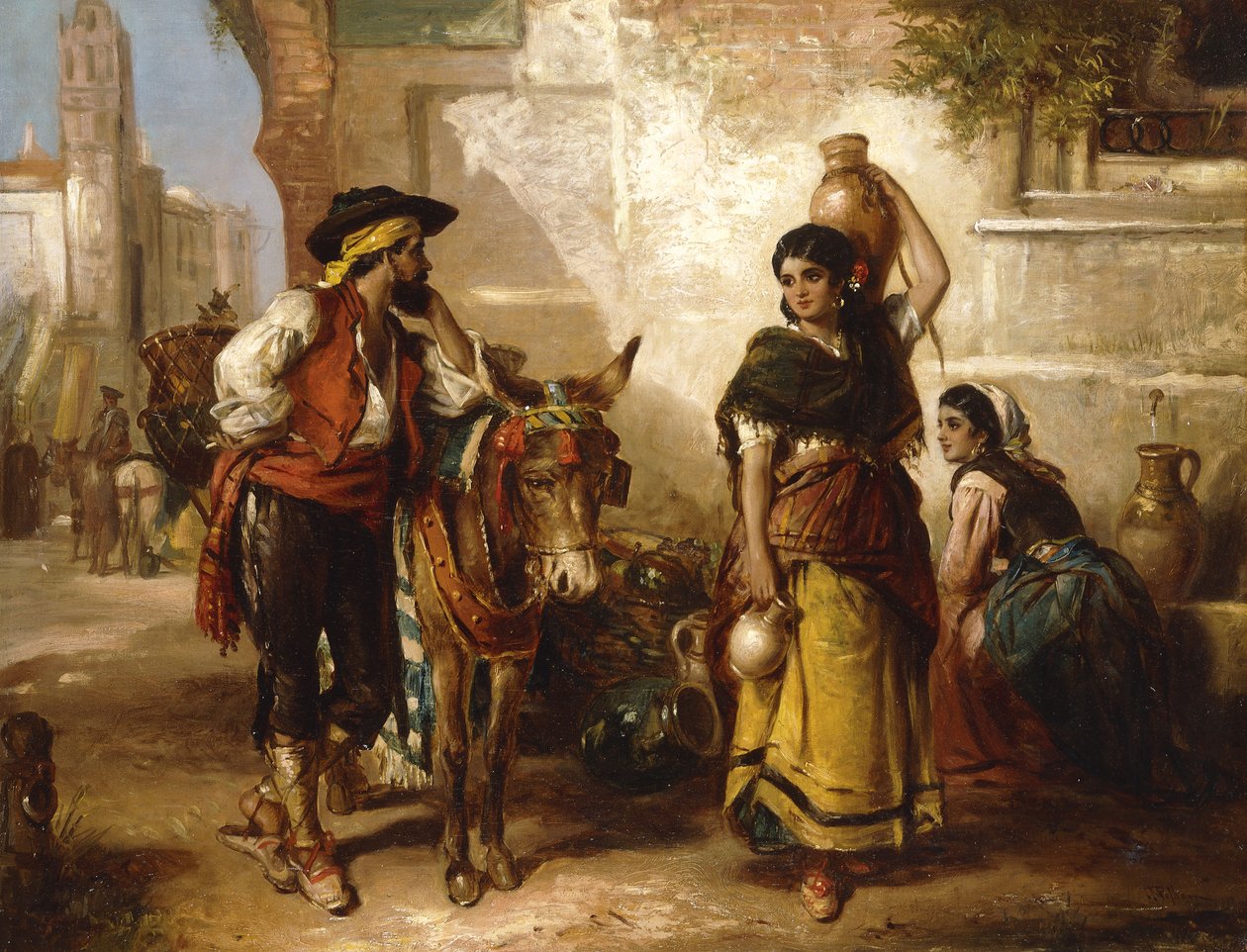 Una chiacchierata alla fontana, Siviglia da Thomas Kent Pelham