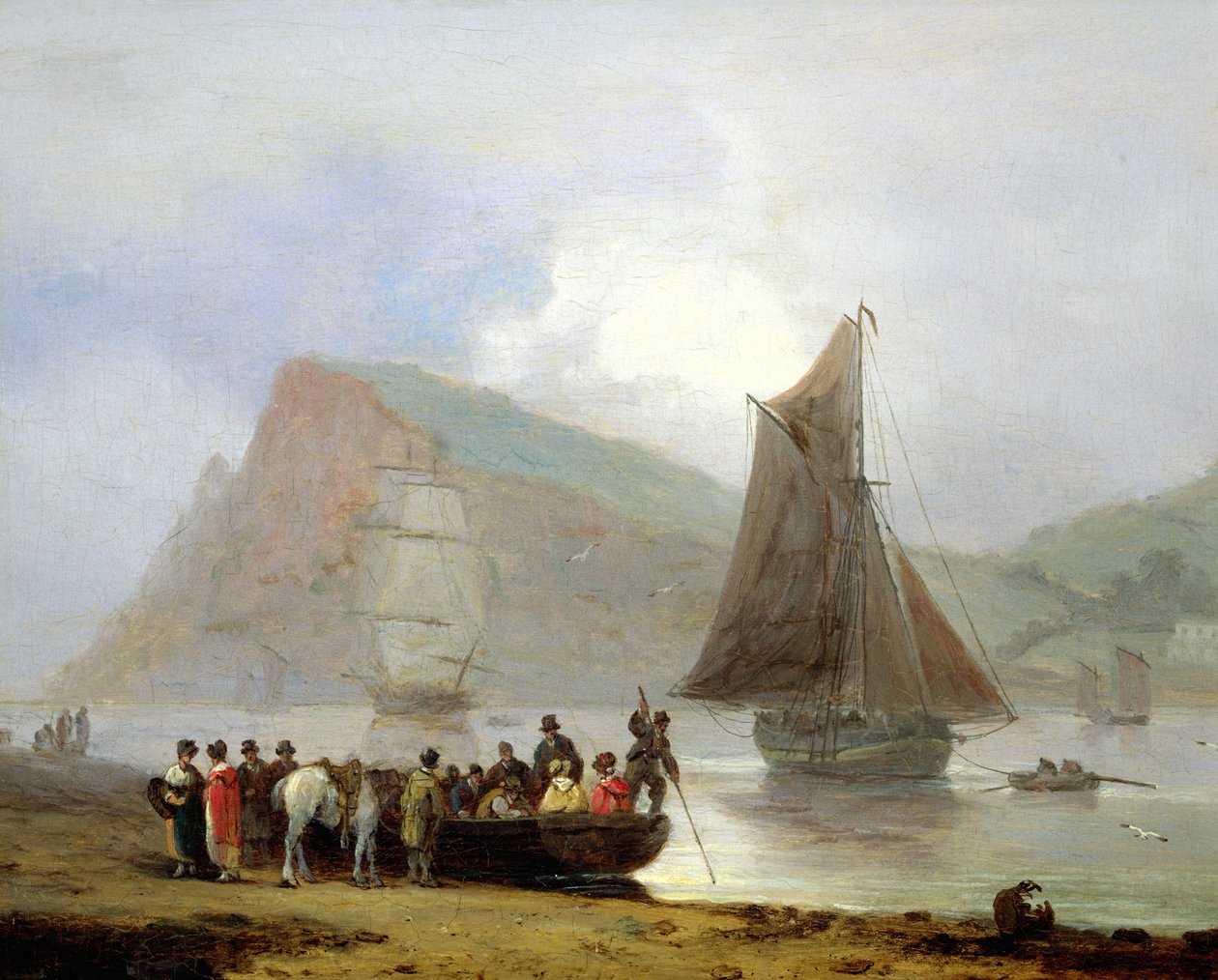 Imbarco sul traghetto a Teignmouth, 1821 da Thomas Luny