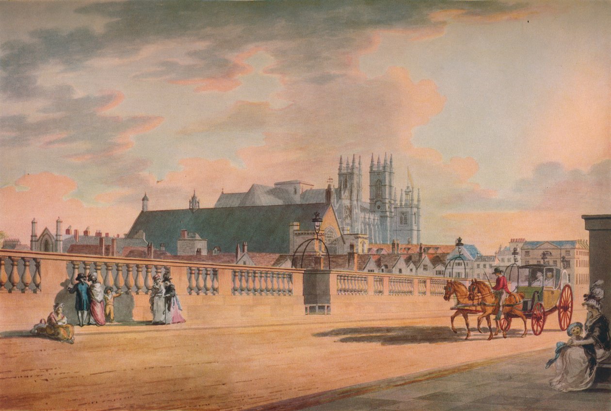 Vista sul ponte di Westminster da Thomas Malton II