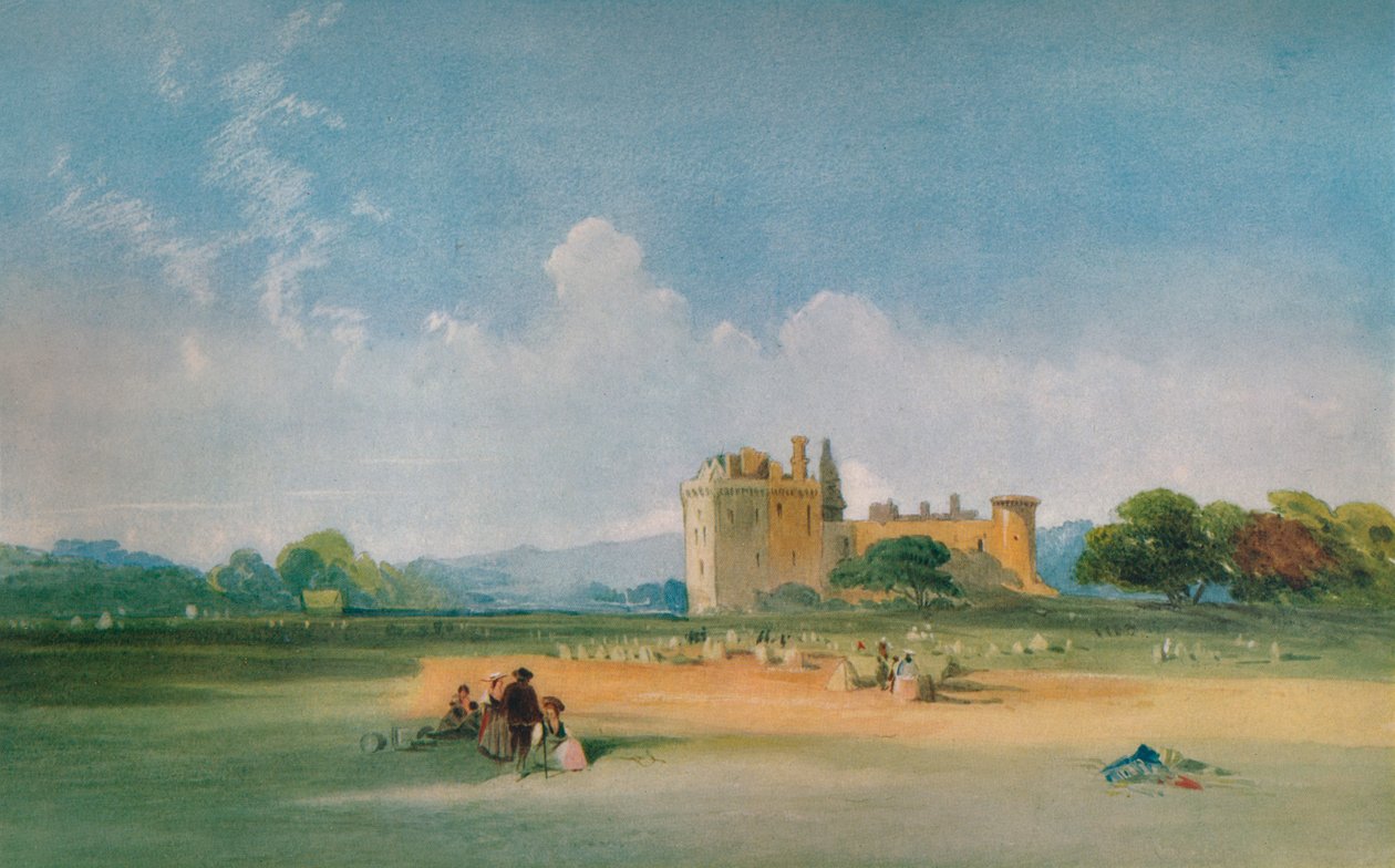 Castello di Craigmillar, c1821 da Thomas Miles Richardson I