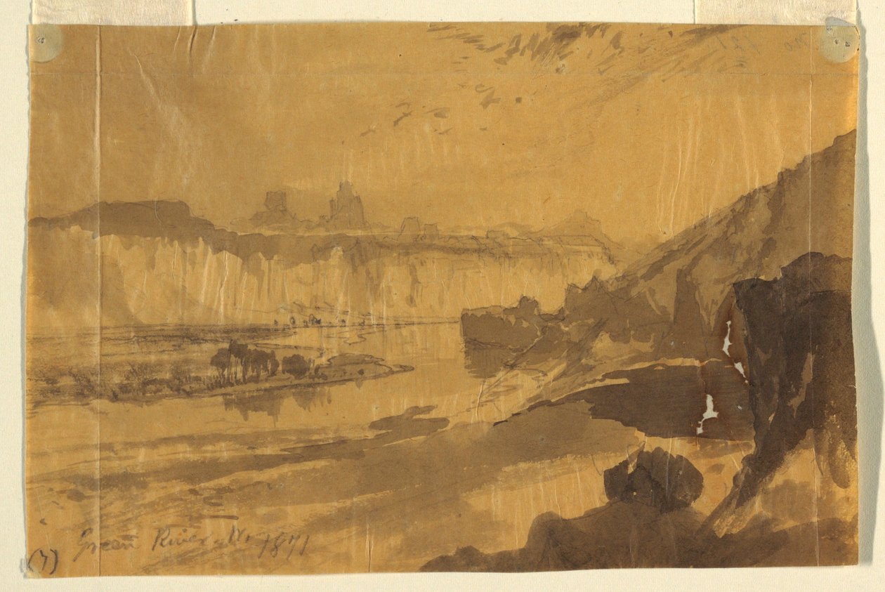Disegno, Green River, Wyoming, 1871 da Thomas Moran