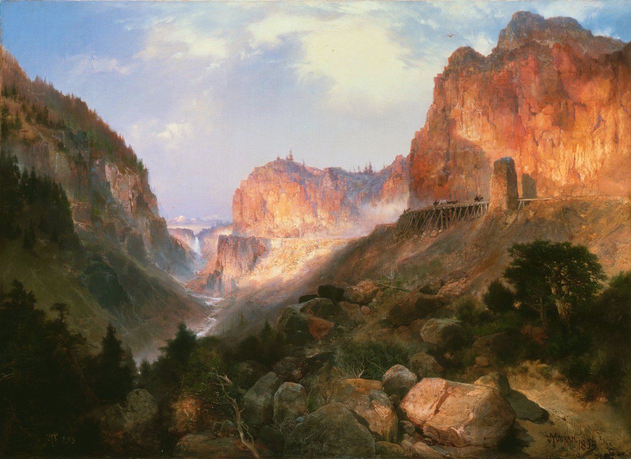 Golden Gate, Parco Nazionale di Yellowstone da Thomas Moran