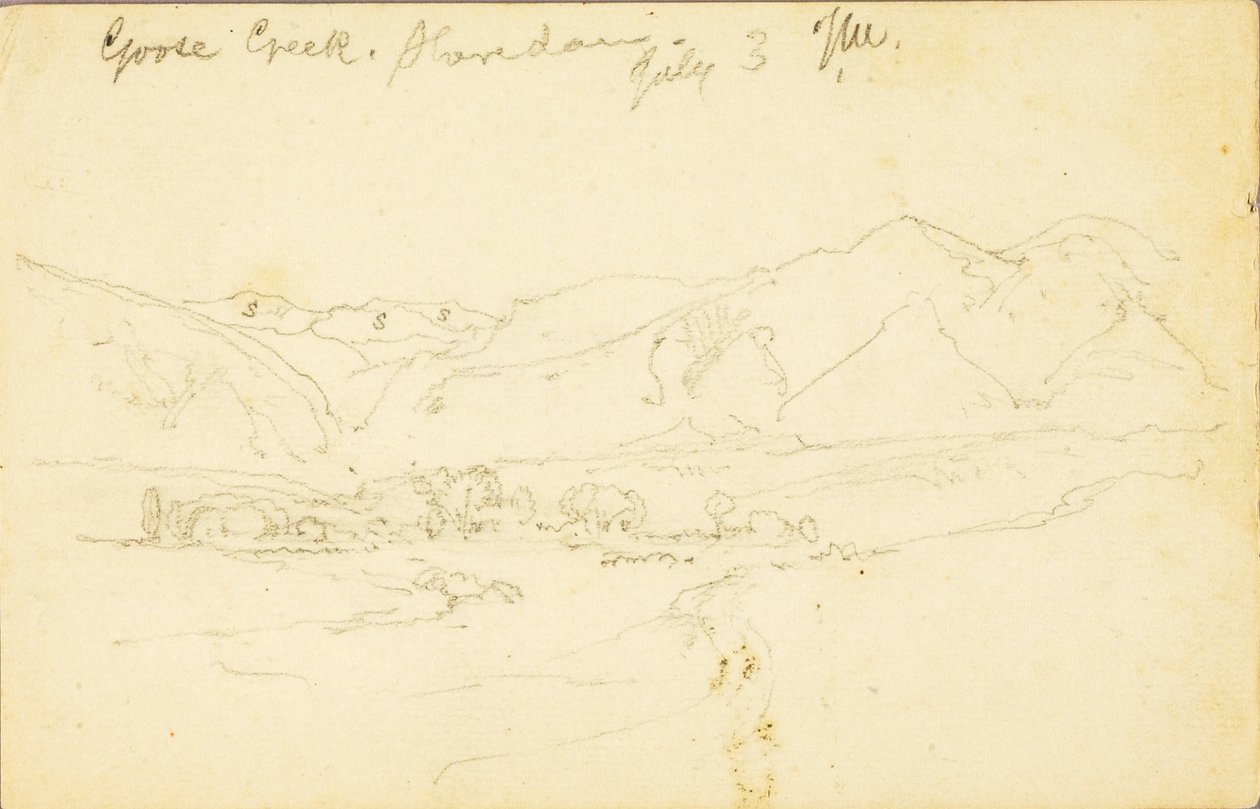Goose Creek, Sheridan (Wyoming) da Thomas Moran