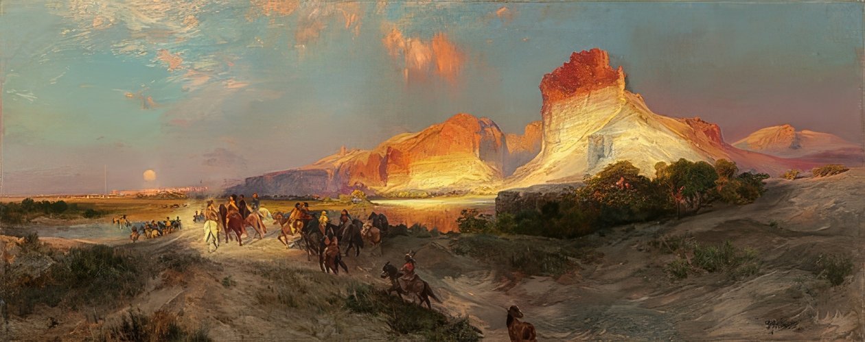 Scogliere del fiume Green, Wyoming. 1881 da Thomas Moran