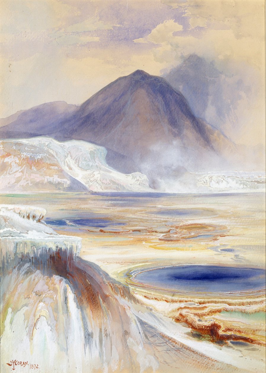 Sorgenti termali di Mammut, Yellowstone da Thomas Moran