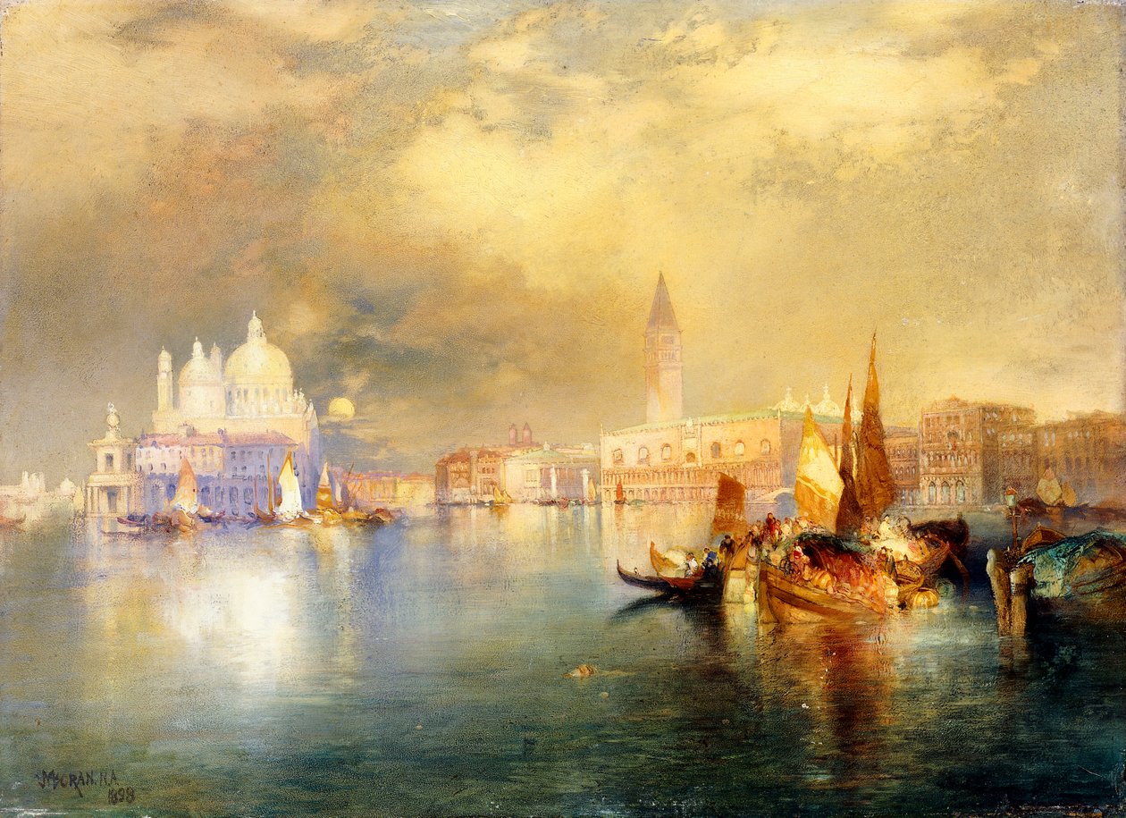Chiaro di luna a Venezia da Thomas Moran