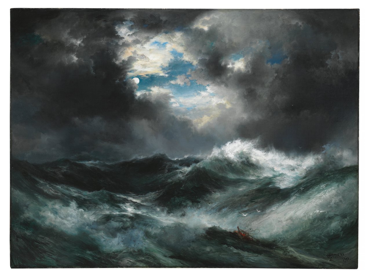 Naufragio al chiaro di luna da Thomas Moran