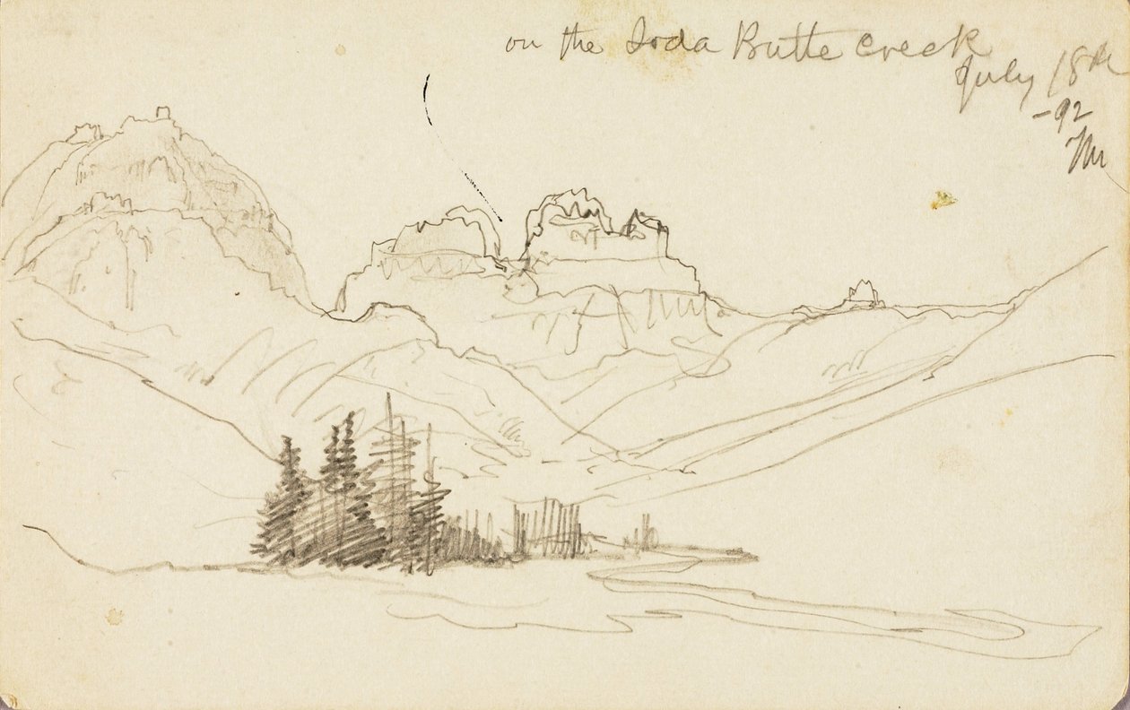 Sul torrente Soda Butte da Thomas Moran