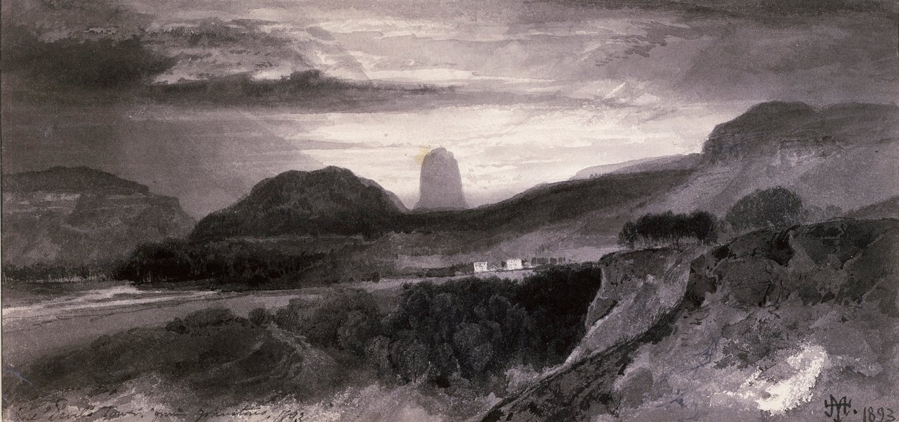 La Torre del Diavolo da Johnstons da Thomas Moran