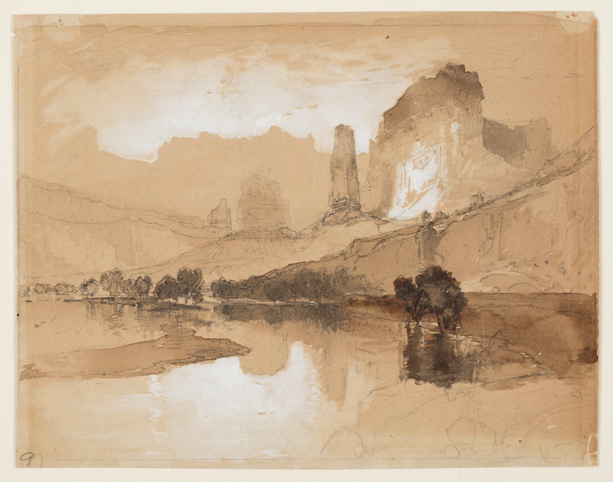 Yellowstone Sotto le Cascate da Thomas Moran