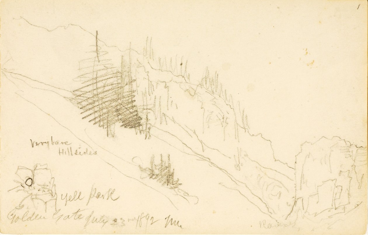 Parco di Yellowstone, Golden Gate da Thomas Moran