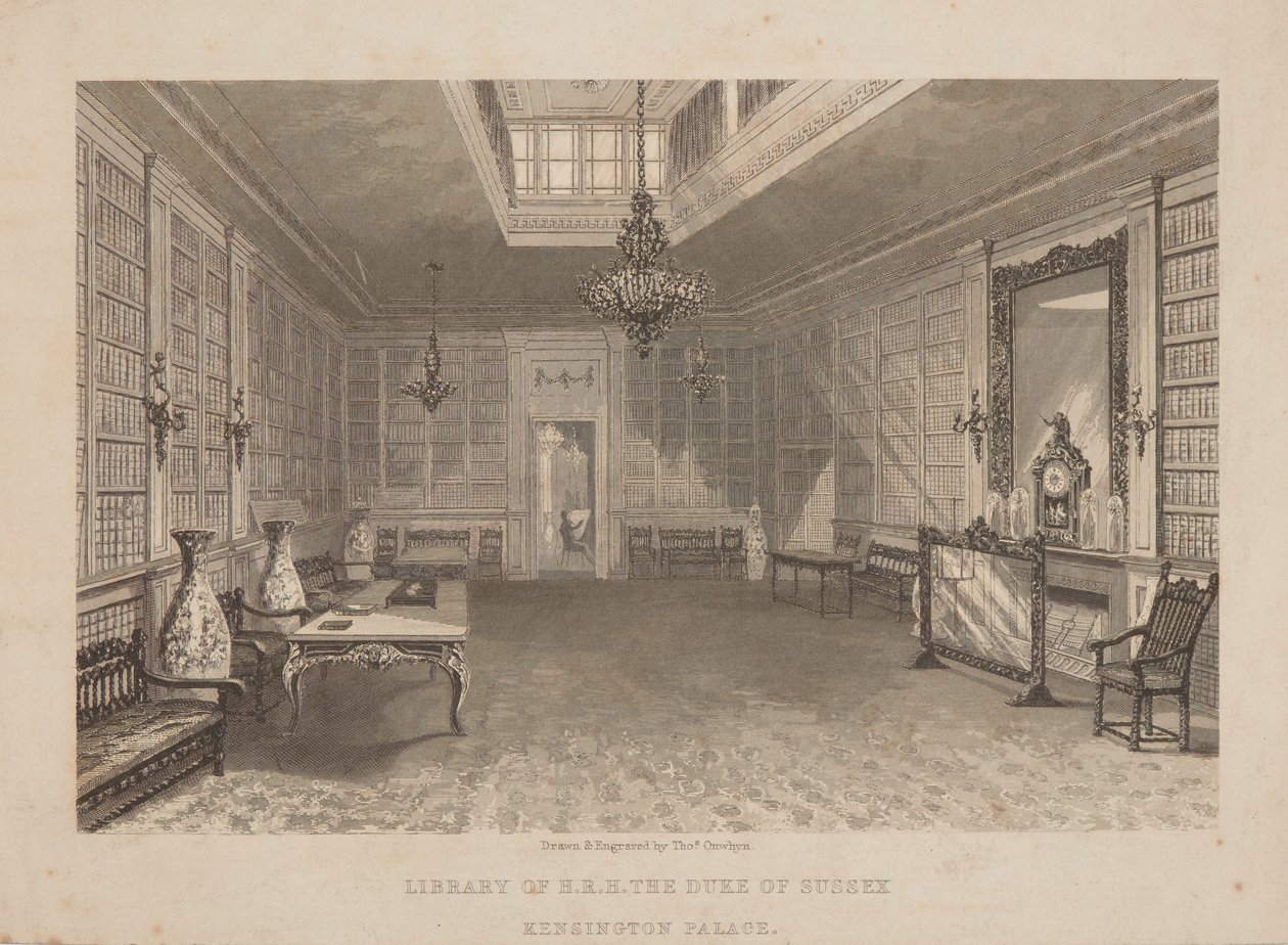La biblioteca del Sussex da Thomas Onwhyn