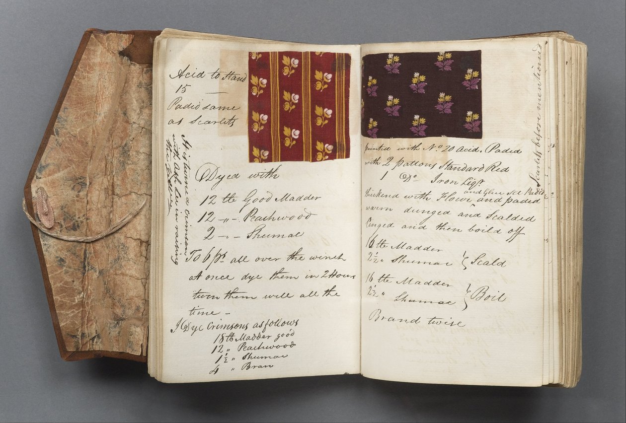 Libro dei registri del tintore da Thomas Ratcliffe