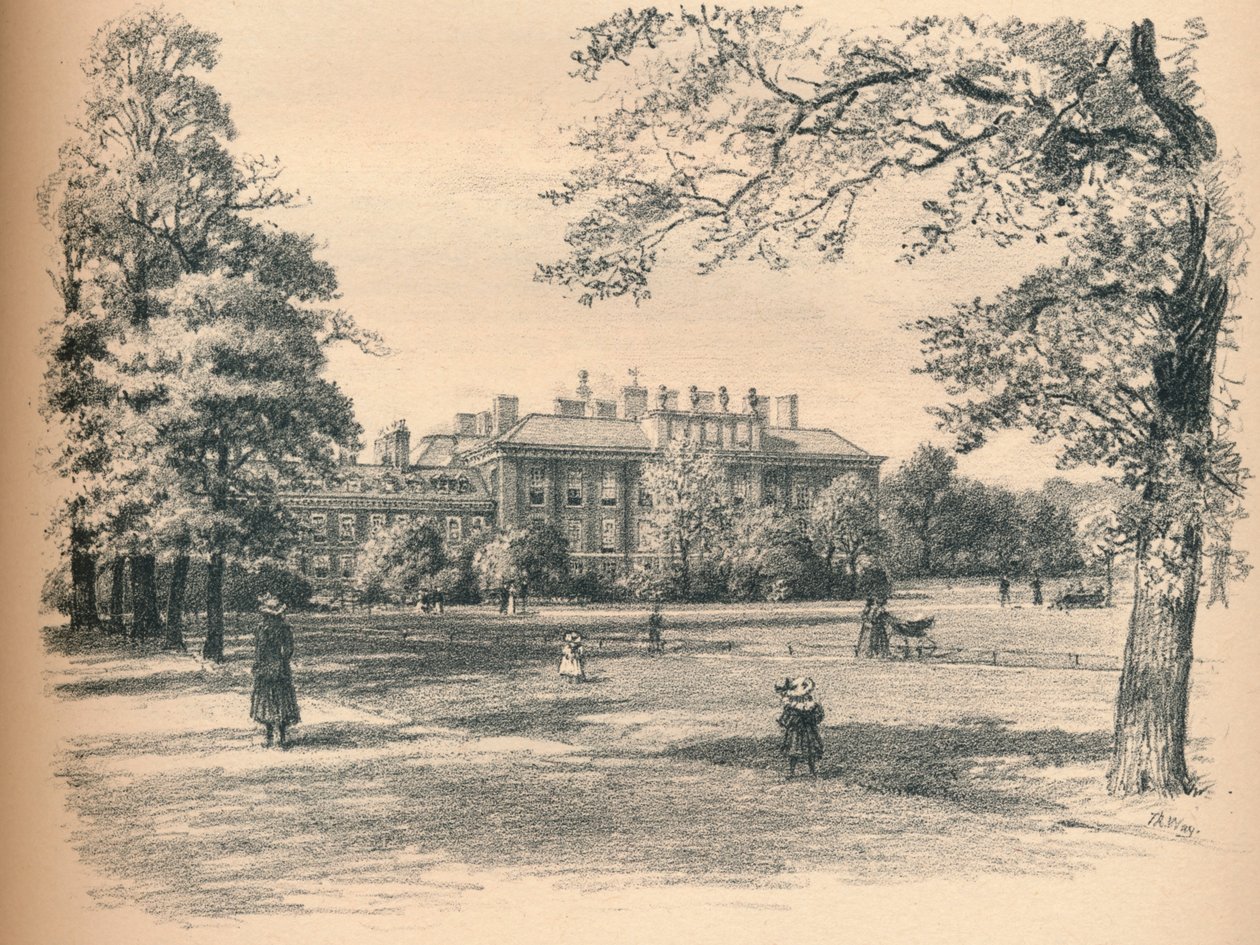 Facciata sud di Kensington Palace, 1902 da Thomas Robert Way