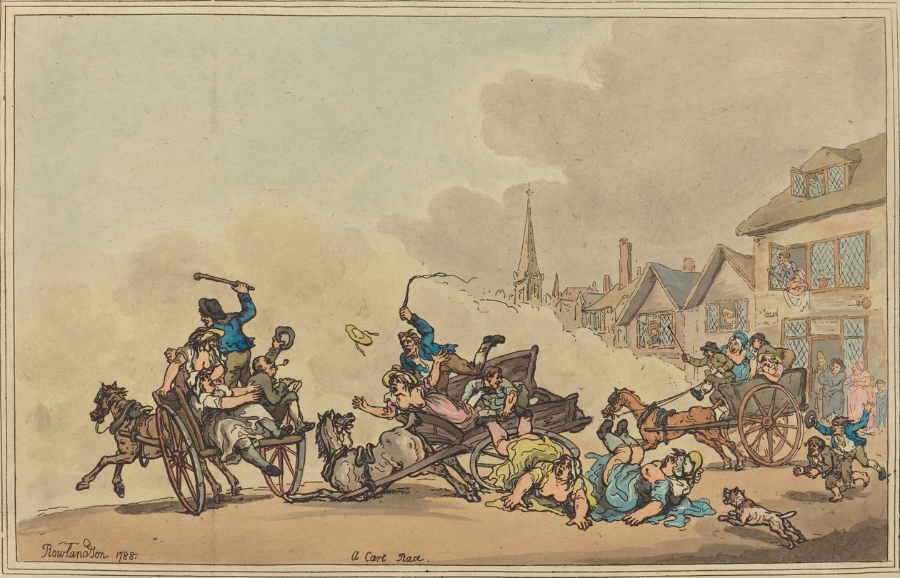Una Corsa di Carri da Thomas Rowlandson