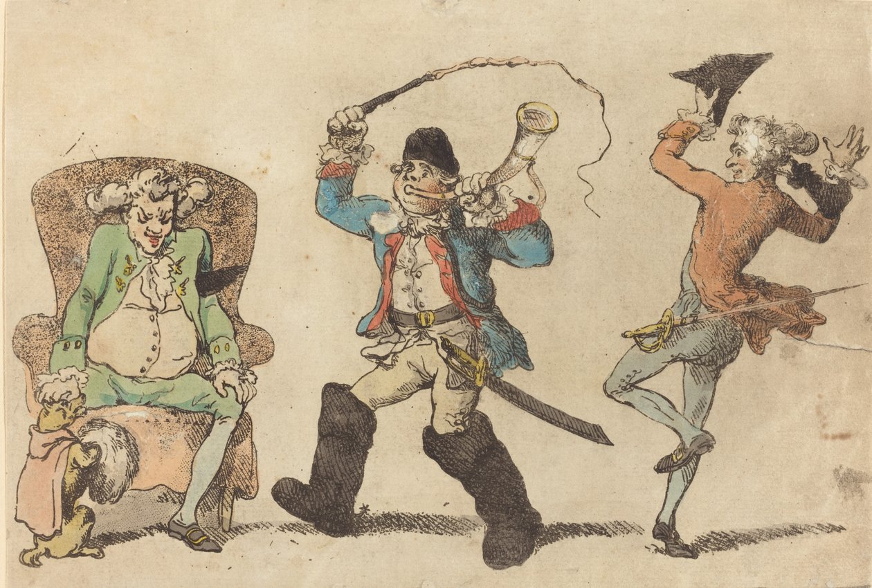 Un francese a novembre, 1788 da Thomas Rowlandson