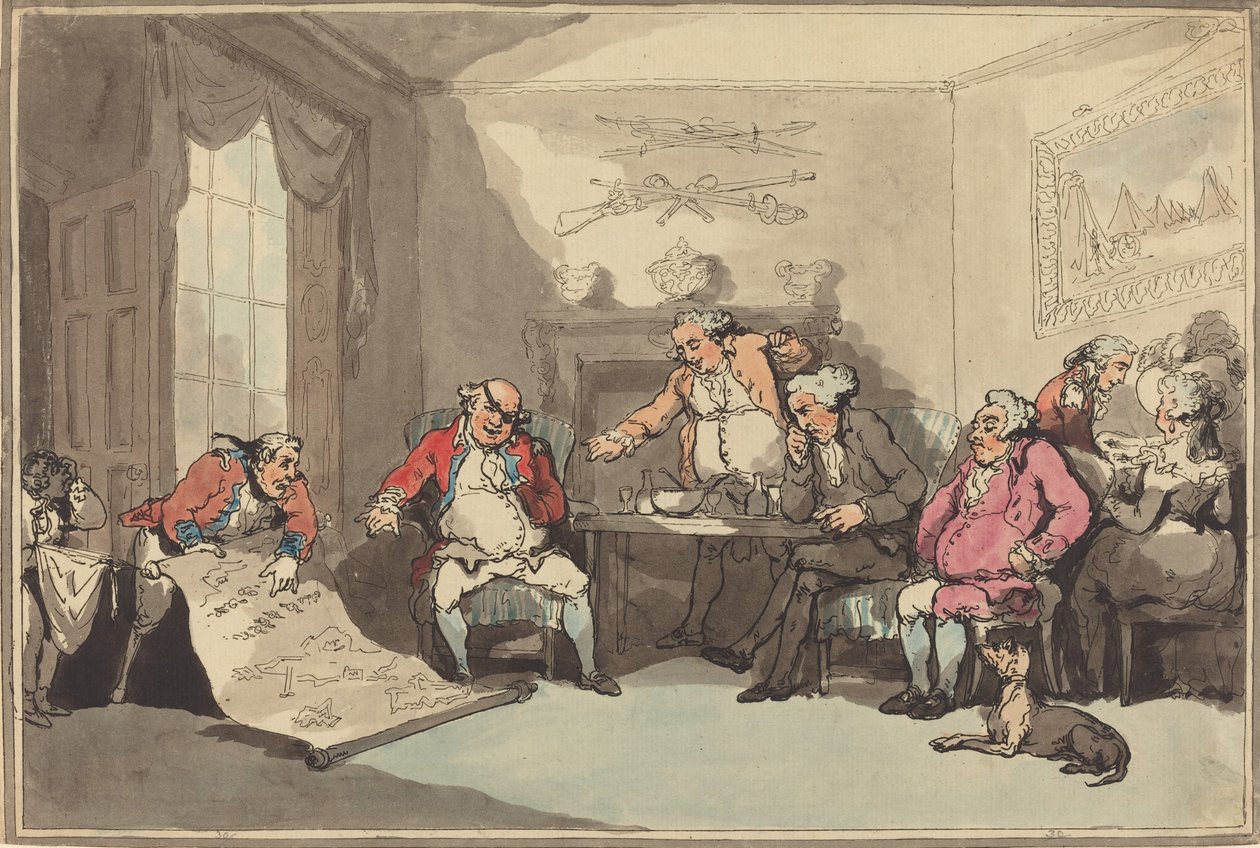 Un Incontro della Milizia da Thomas Rowlandson
