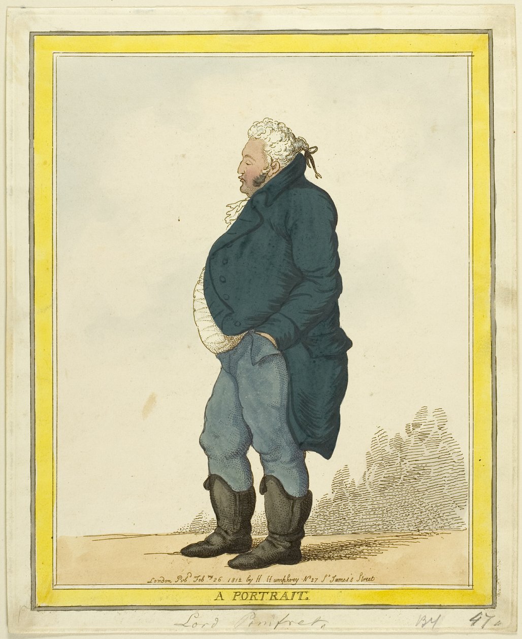 Un ritratto: Lord Pomfret da Thomas Rowlandson