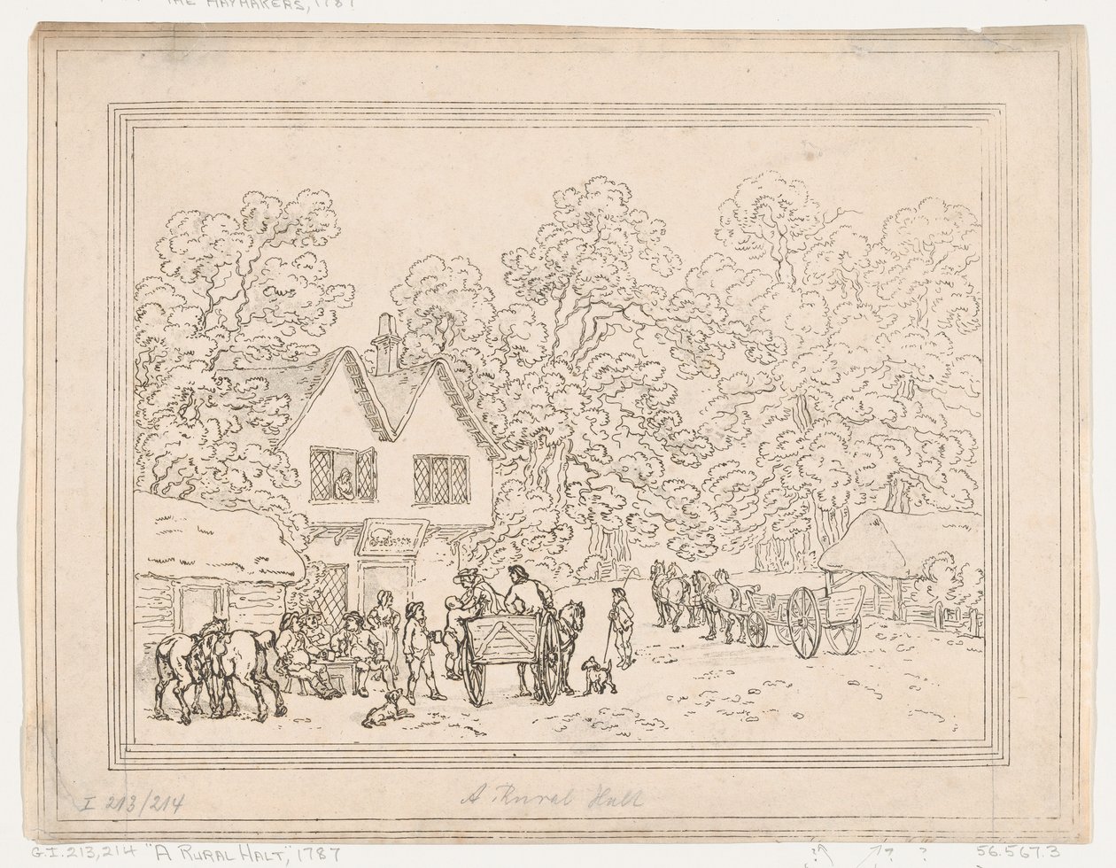 Una sosta rurale da Thomas Rowlandson