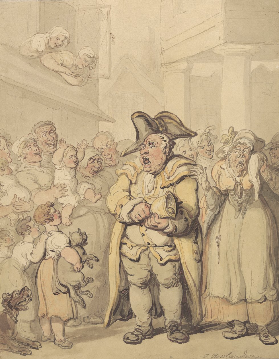 Un banditore da Thomas Rowlandson